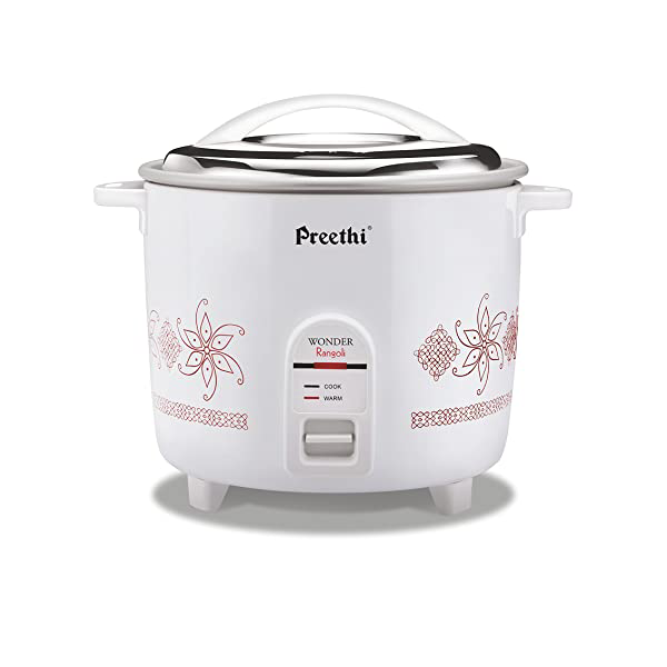 Buy PREETHI RC-321 ELECTRIC DOUBLE PAN RICE COOKER kitchen Appliances | Vasanthandco 